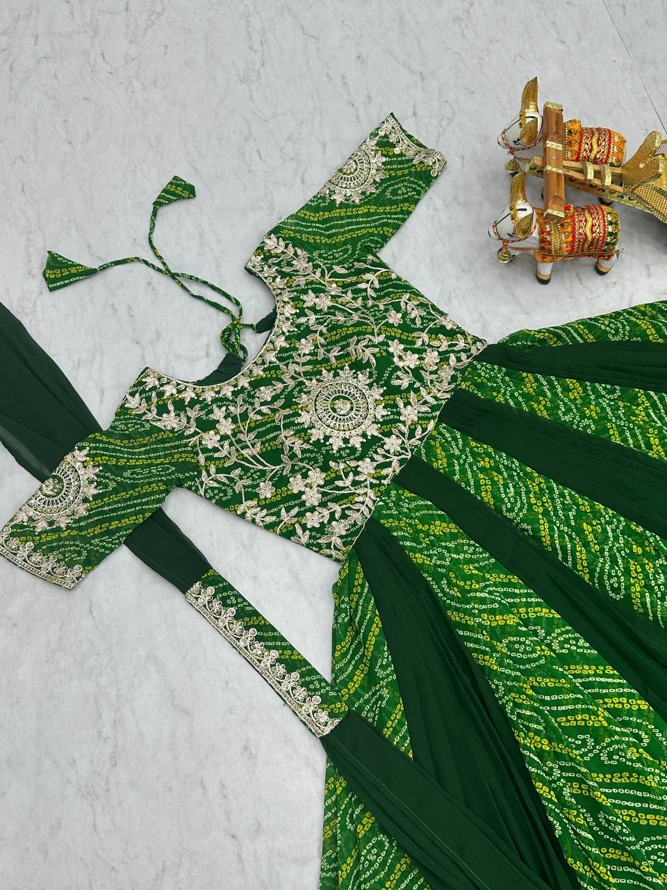 Launching New Festival Bandhej Gown & Duptta