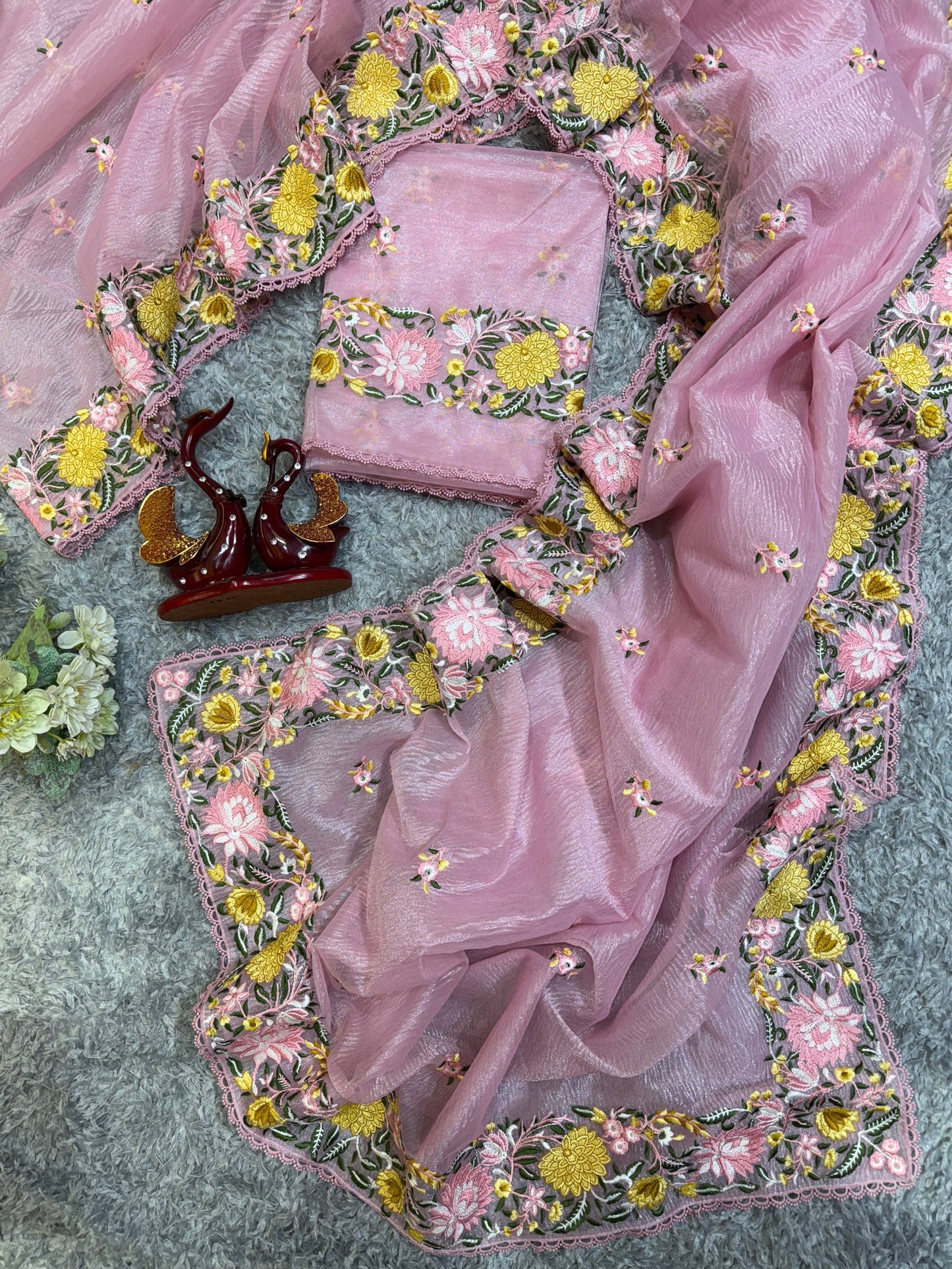 Elegant Banarasi Crush Saree