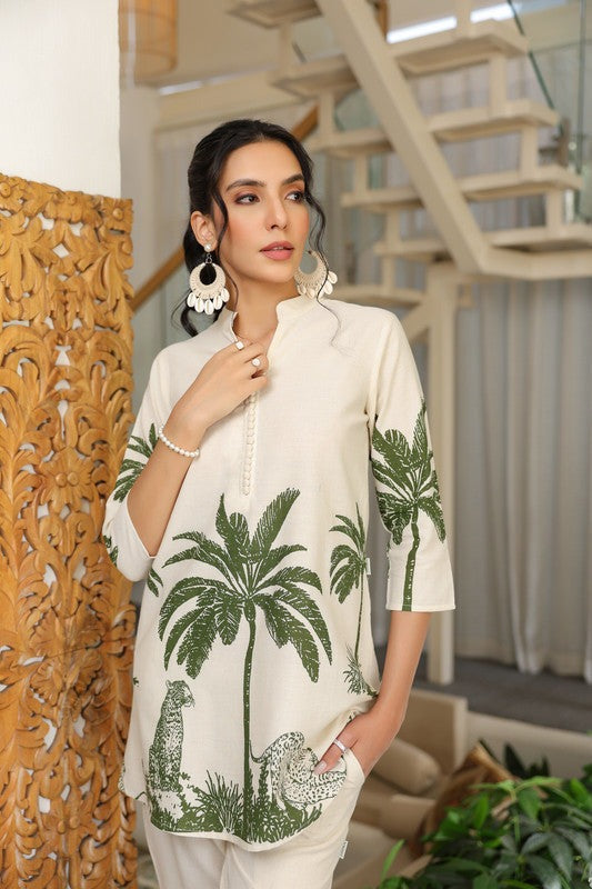 Printed cotton co-ord set
