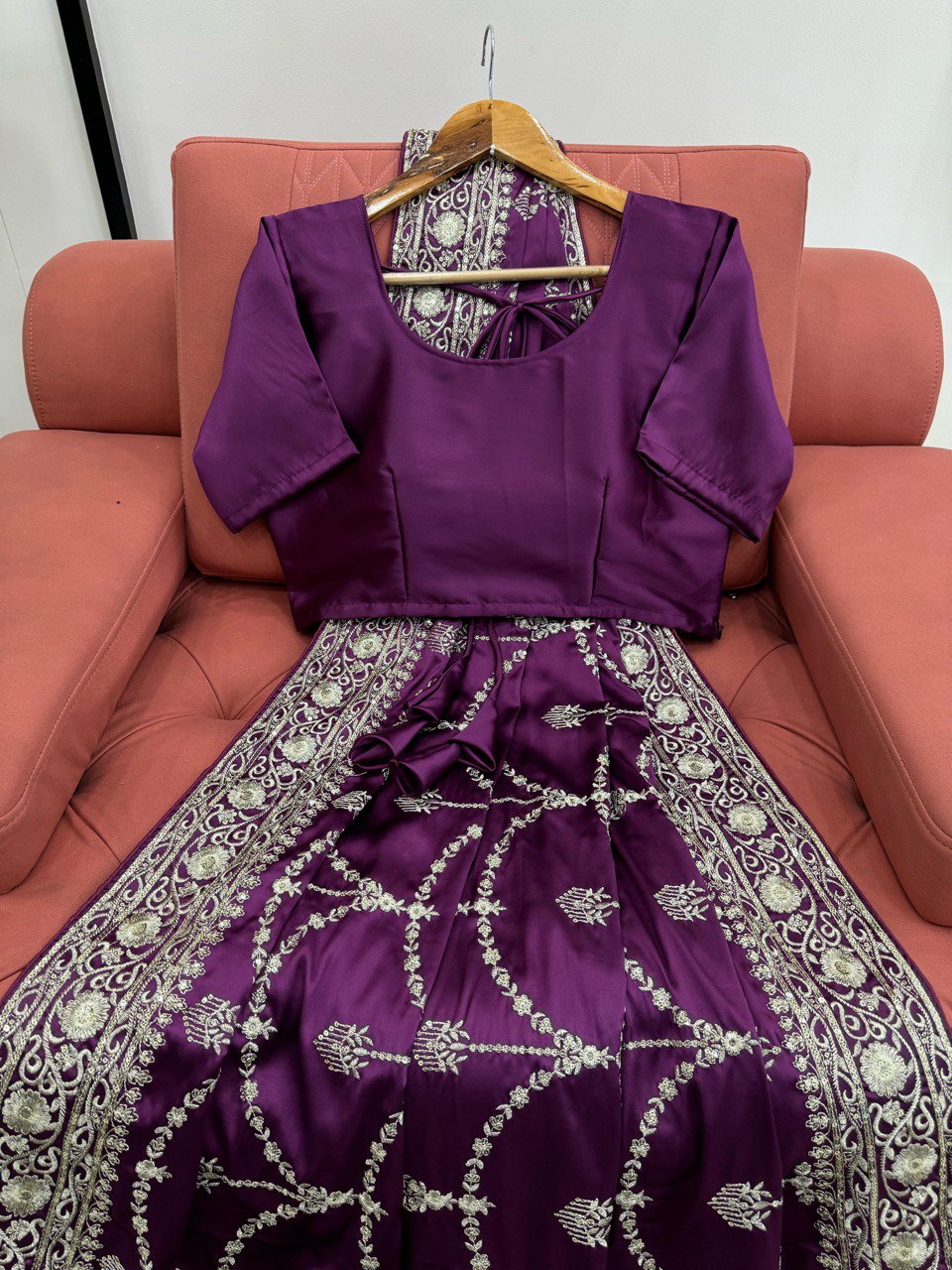 Flowing Satin Saree