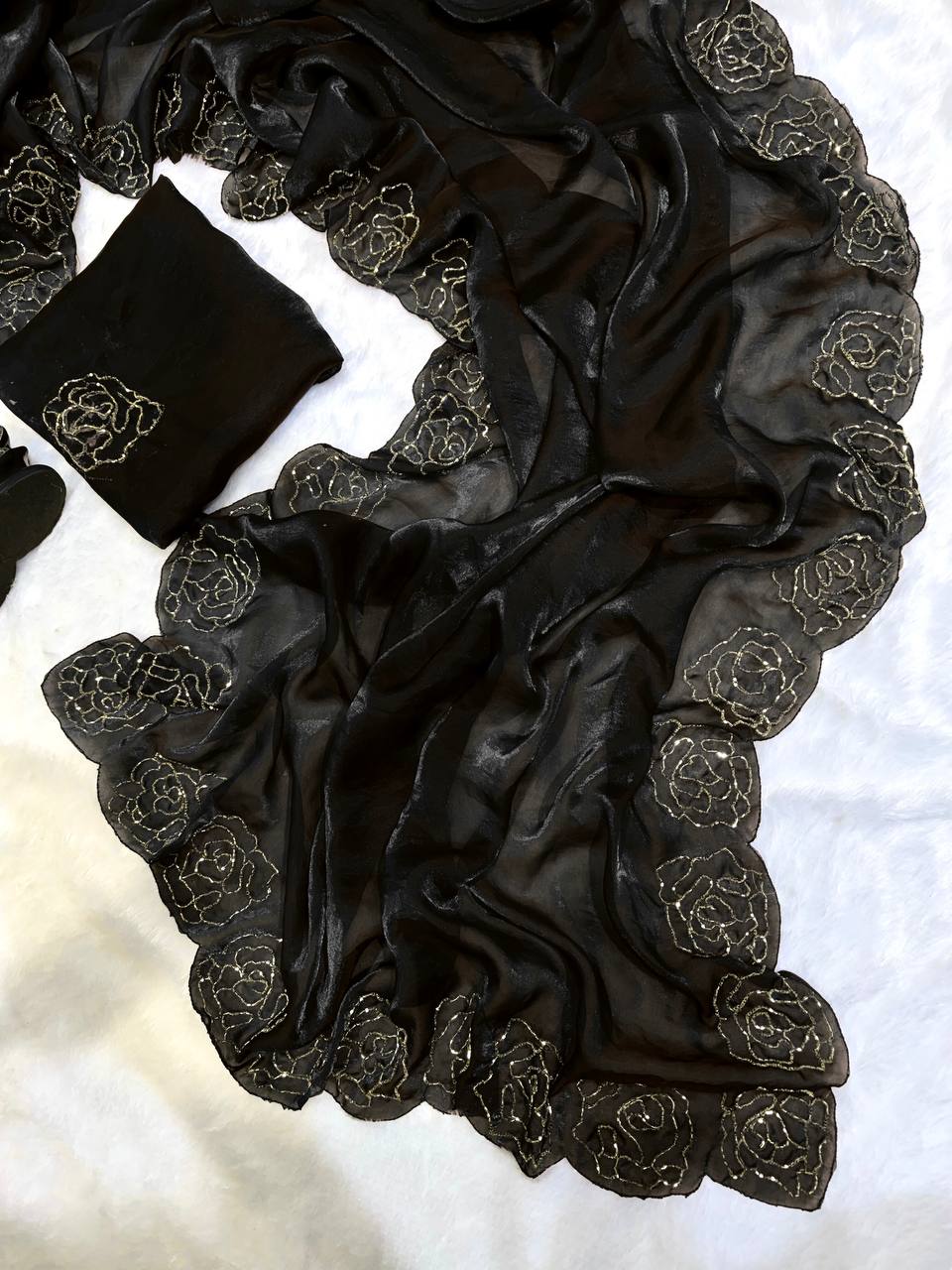 Beautiful Katdana handwork Saree