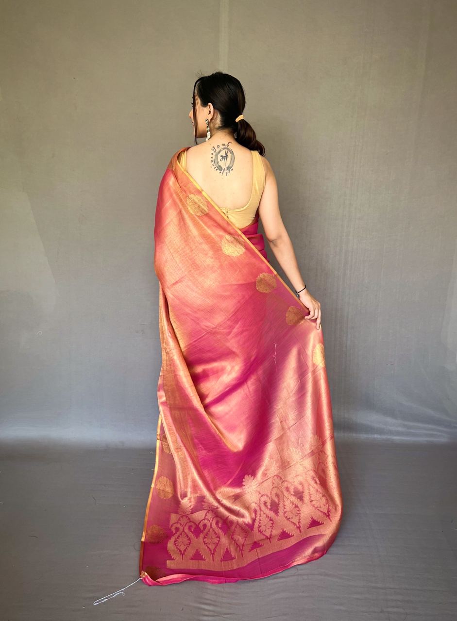 Rose Gold Saree