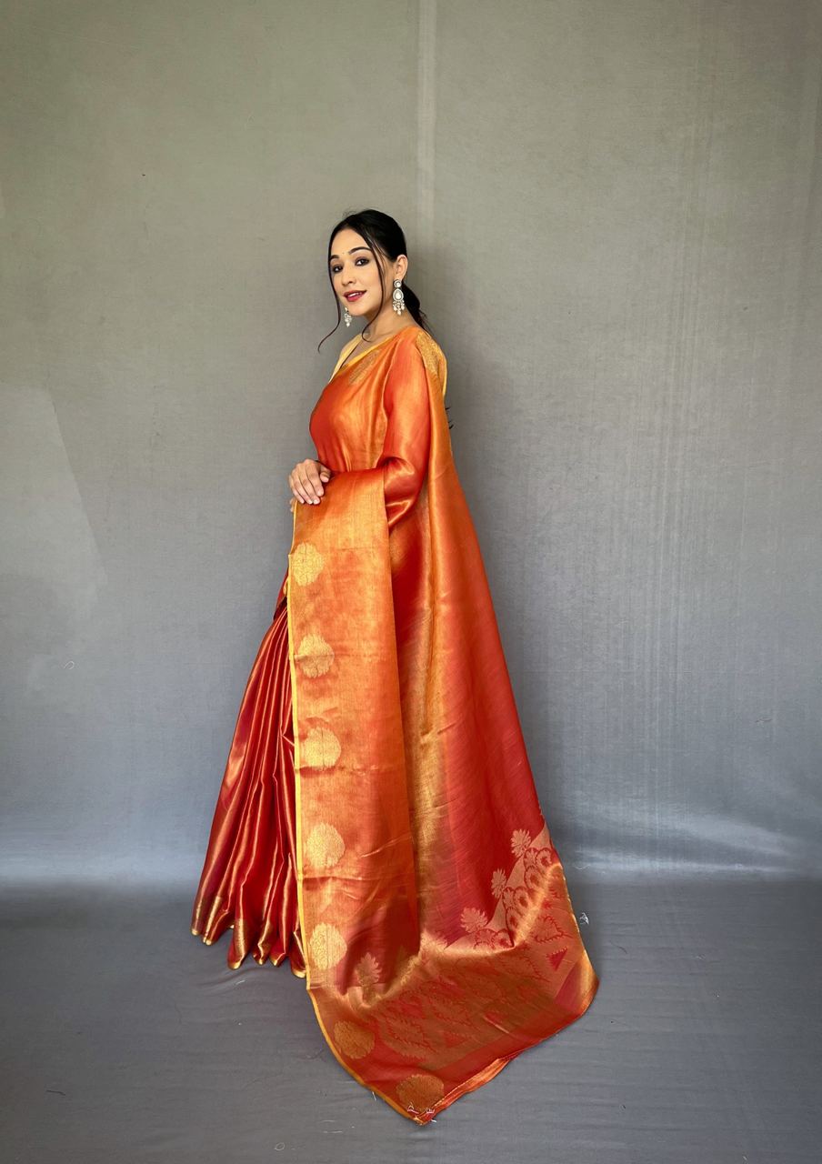 Aura Of Amber Saree