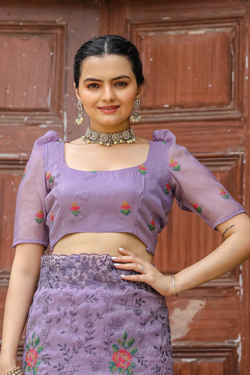 Purple Prose Saree