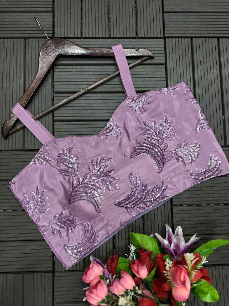 "Elegant Heavy Satin Saree with Embroidered Jacket and Blouse"