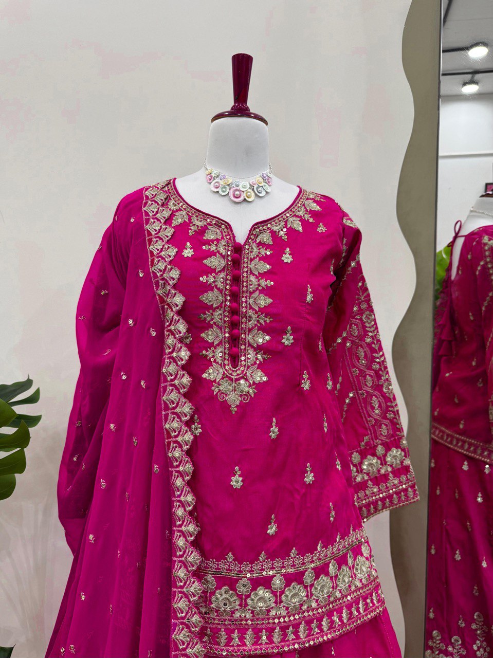 Elegant Simmer Silk Lehenga Set with Thread & Sequin Work