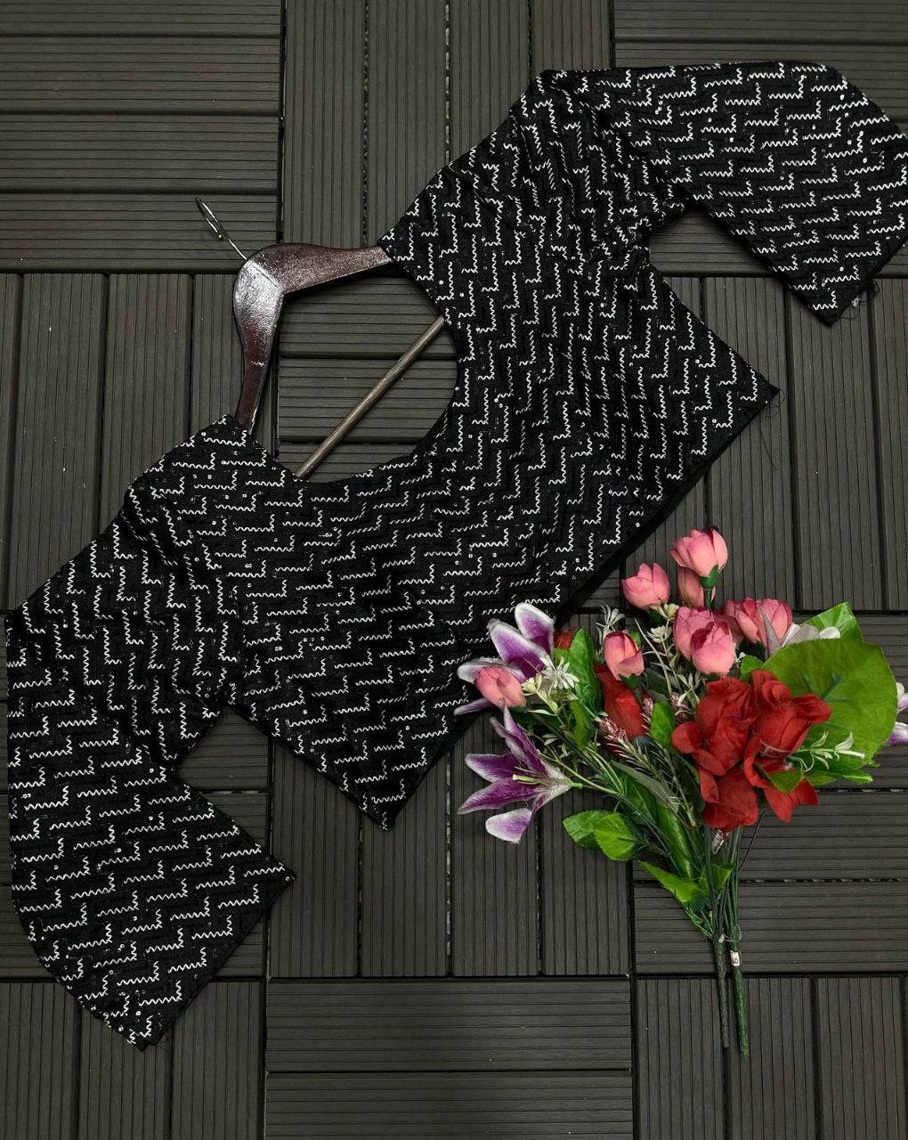 New Super Trending Embroidery Sequence work ready to wear saree