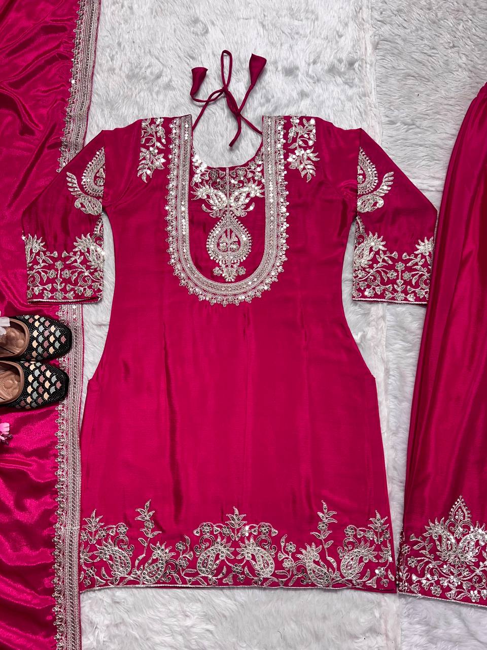 Silk kurta pant sets for women,Wedding,Festive wear dress
