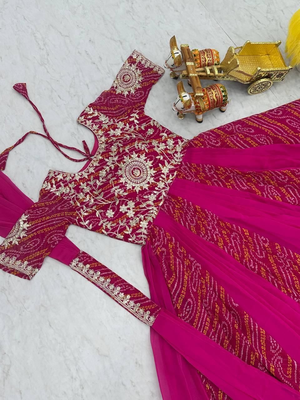 Launching New Festival Bandhej Gown & Duptta