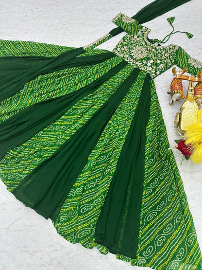 Launching New Festival Bandhej Gown & Duptta