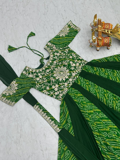 Launching New Festival Bandhej Gown & Duptta
