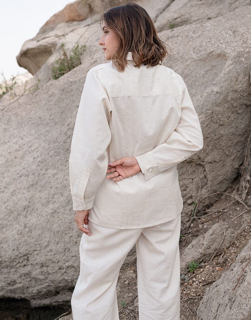 Embroidered Cotton Flex Co-Ord Set