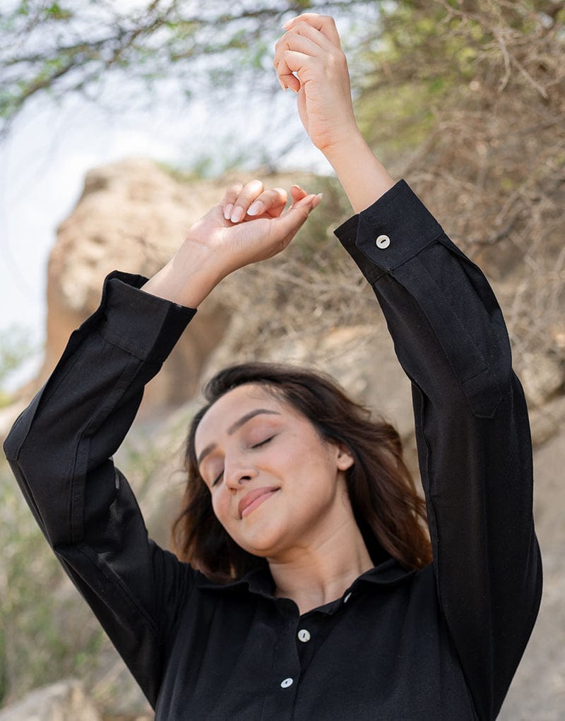 Embroidered Cotton Flex Co-Ord Set