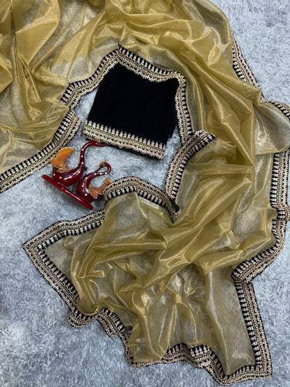 Luxurious Soft Twill Fabric Saree