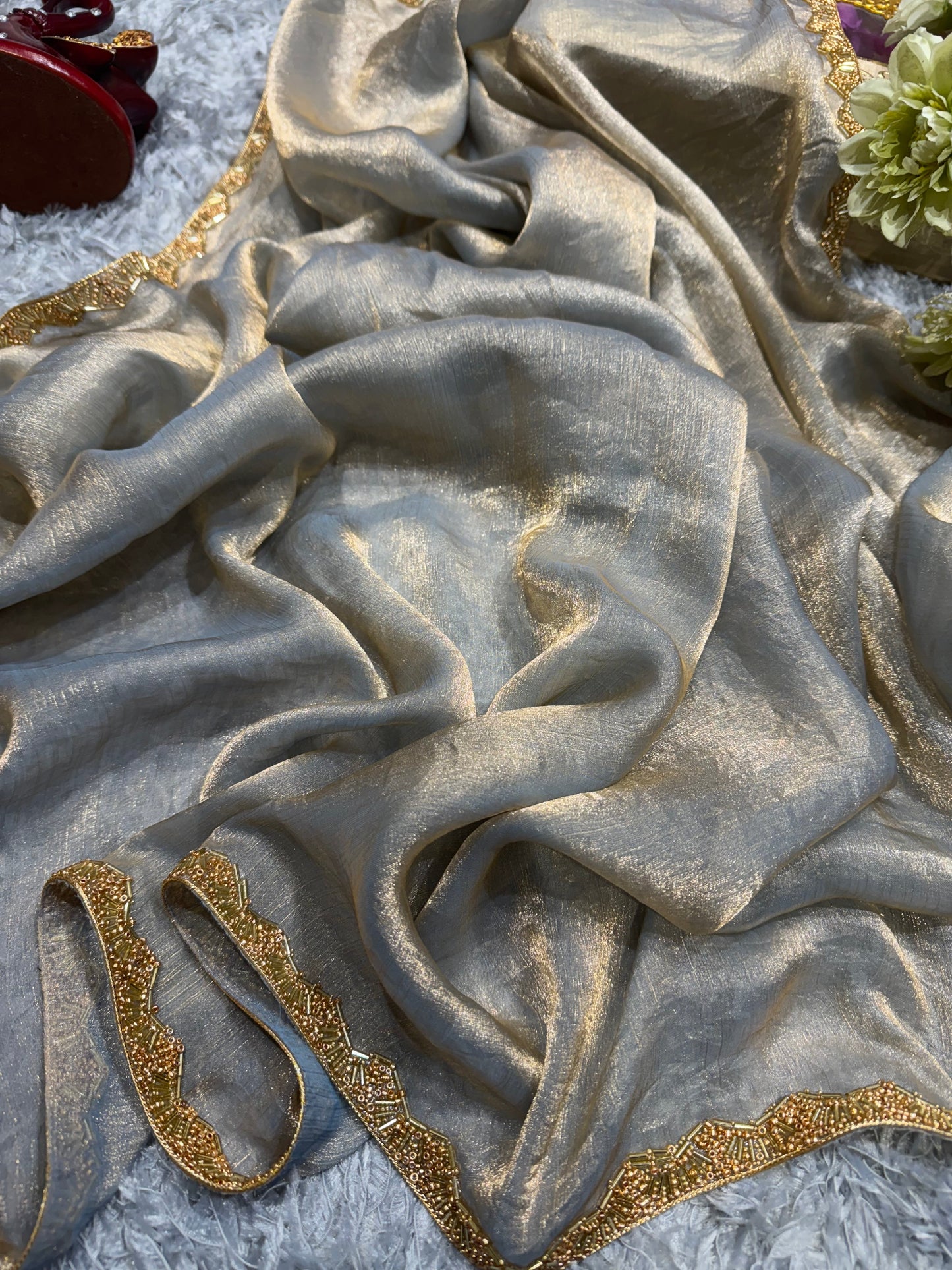 Premium Frandy Crush Saree