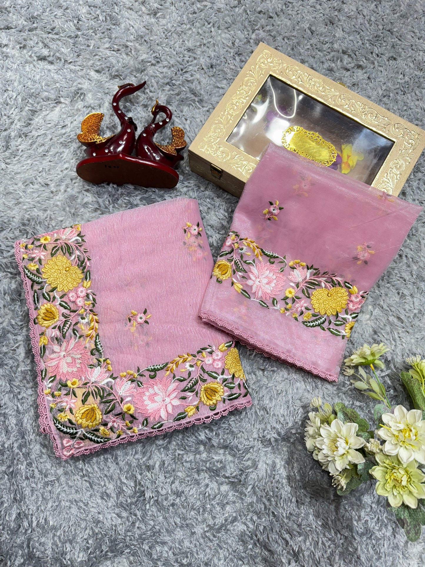 Elegant Banarasi Crush Saree