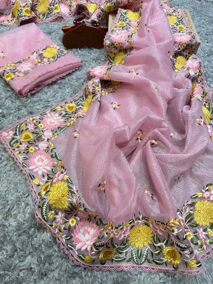 Elegant Banarasi Crush Saree