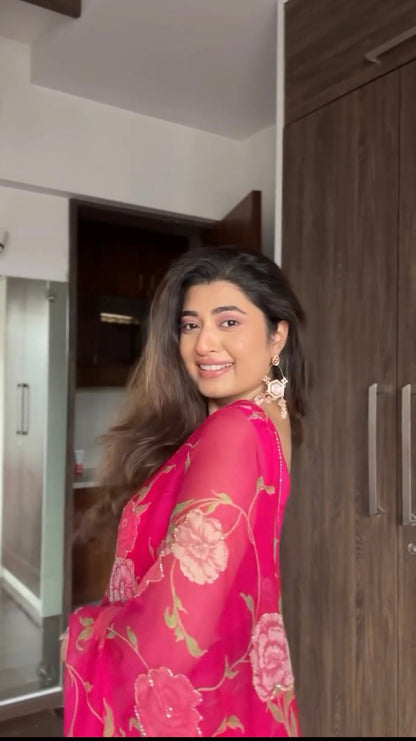 Luxurious Tebby Organza Saree