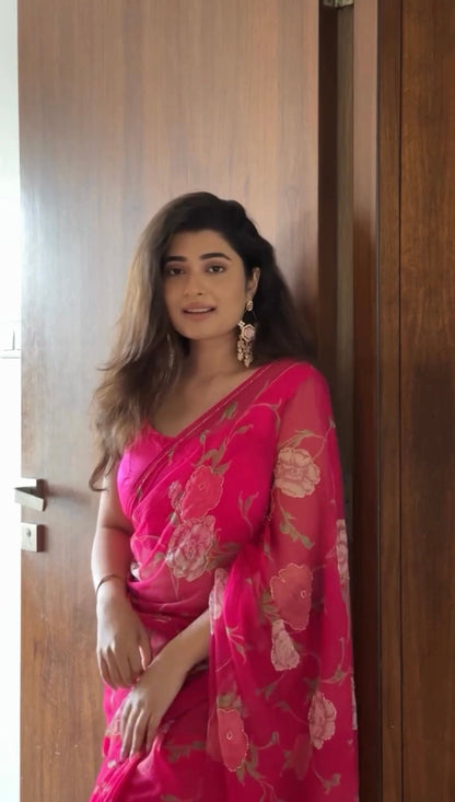 Luxurious Tebby Organza Saree