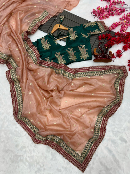 Luxurious Banarasi Crush Saree