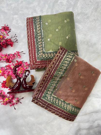 Luxurious Banarasi Crush Saree