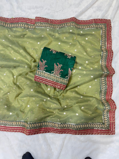 Luxurious Banarasi Crush Saree