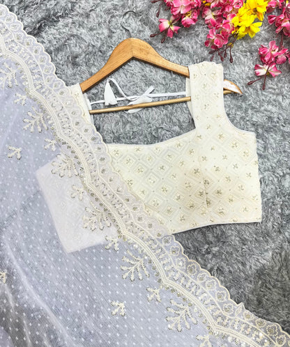 Soft Chiffon Butti Saree