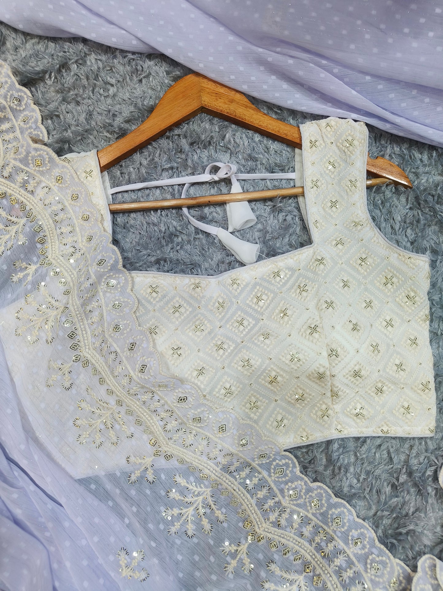 Soft Chiffon Butti Saree