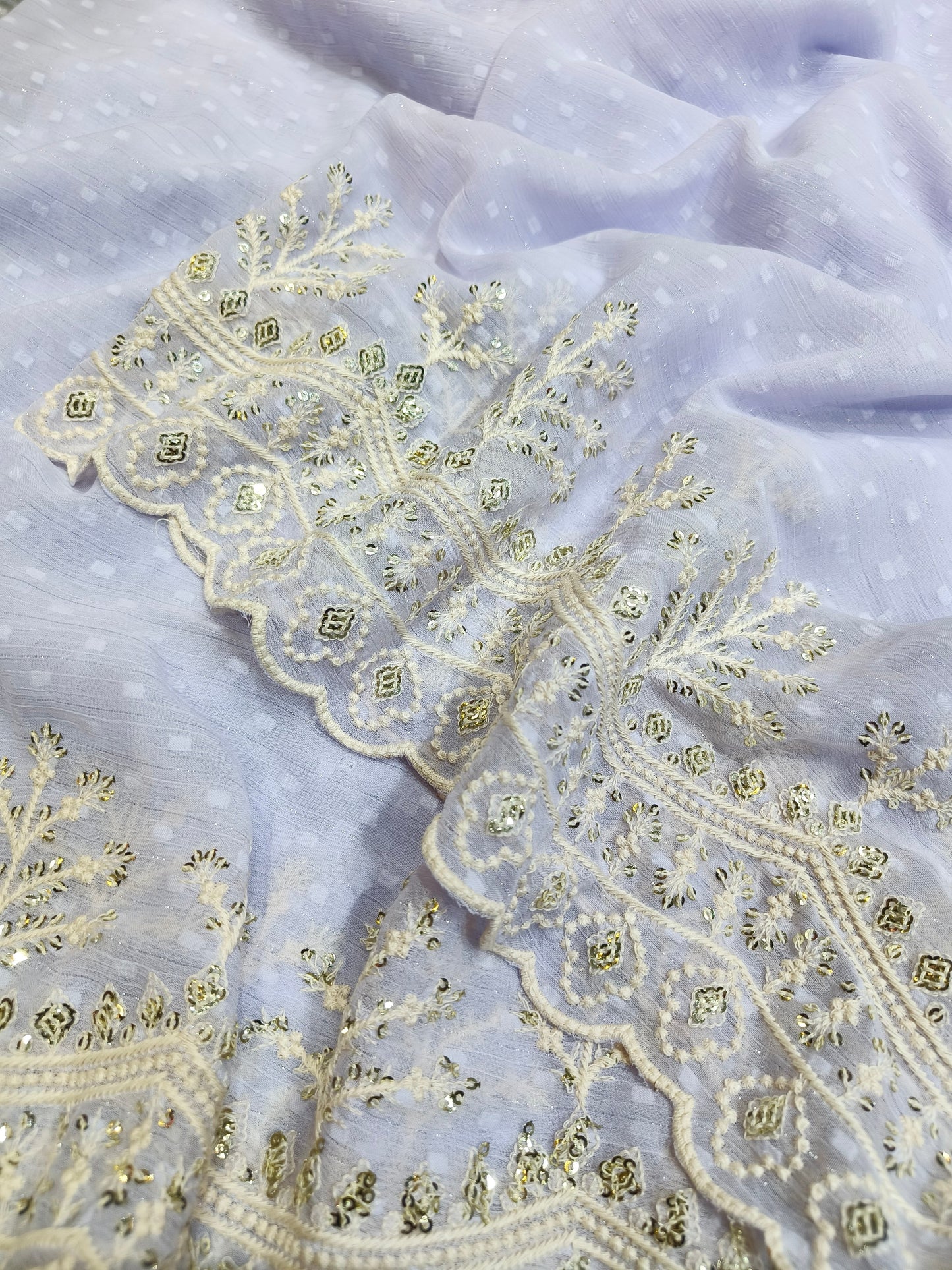 Soft Chiffon Butti Saree