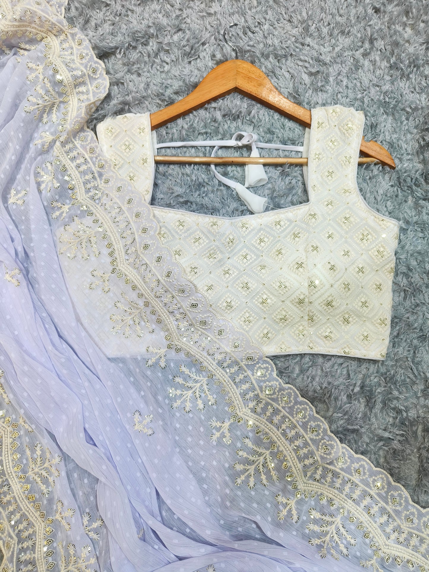 Soft Chiffon Butti Saree