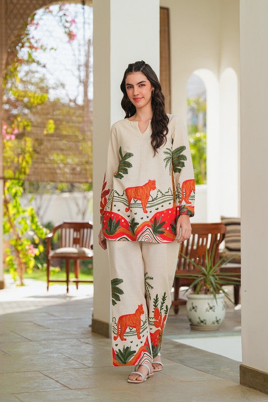 Women's Multicolor Printed Co-ord Set