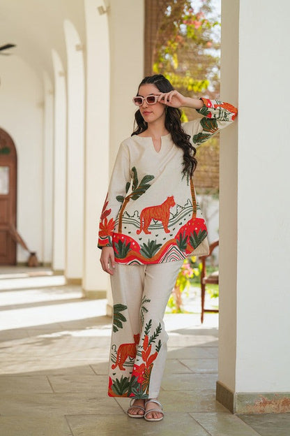 Women's Multicolor Printed Co-ord Set