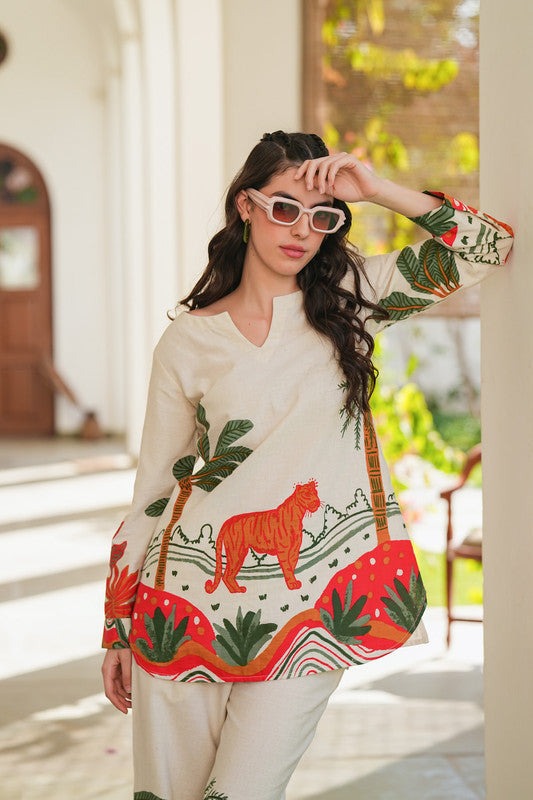 Women's Multicolor Printed Co-ord Set