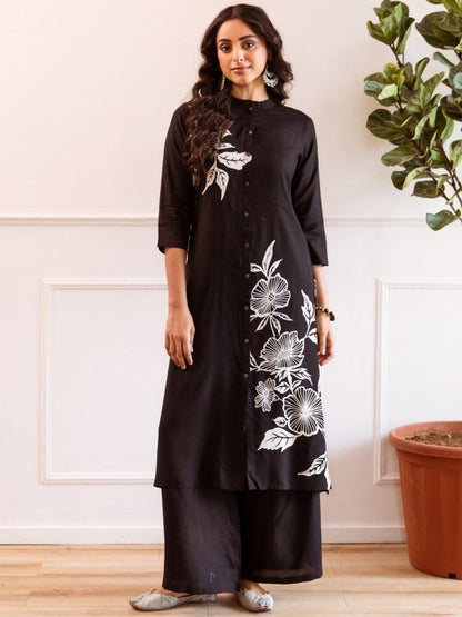 Women Floral Print A-Line Kurta Set