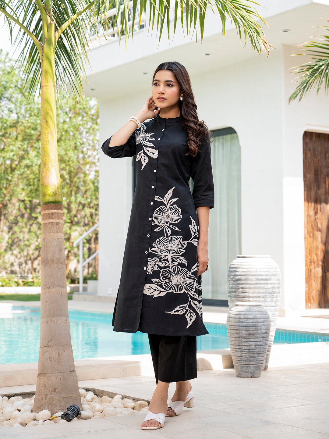 Women Floral Print A-Line Kurta Set