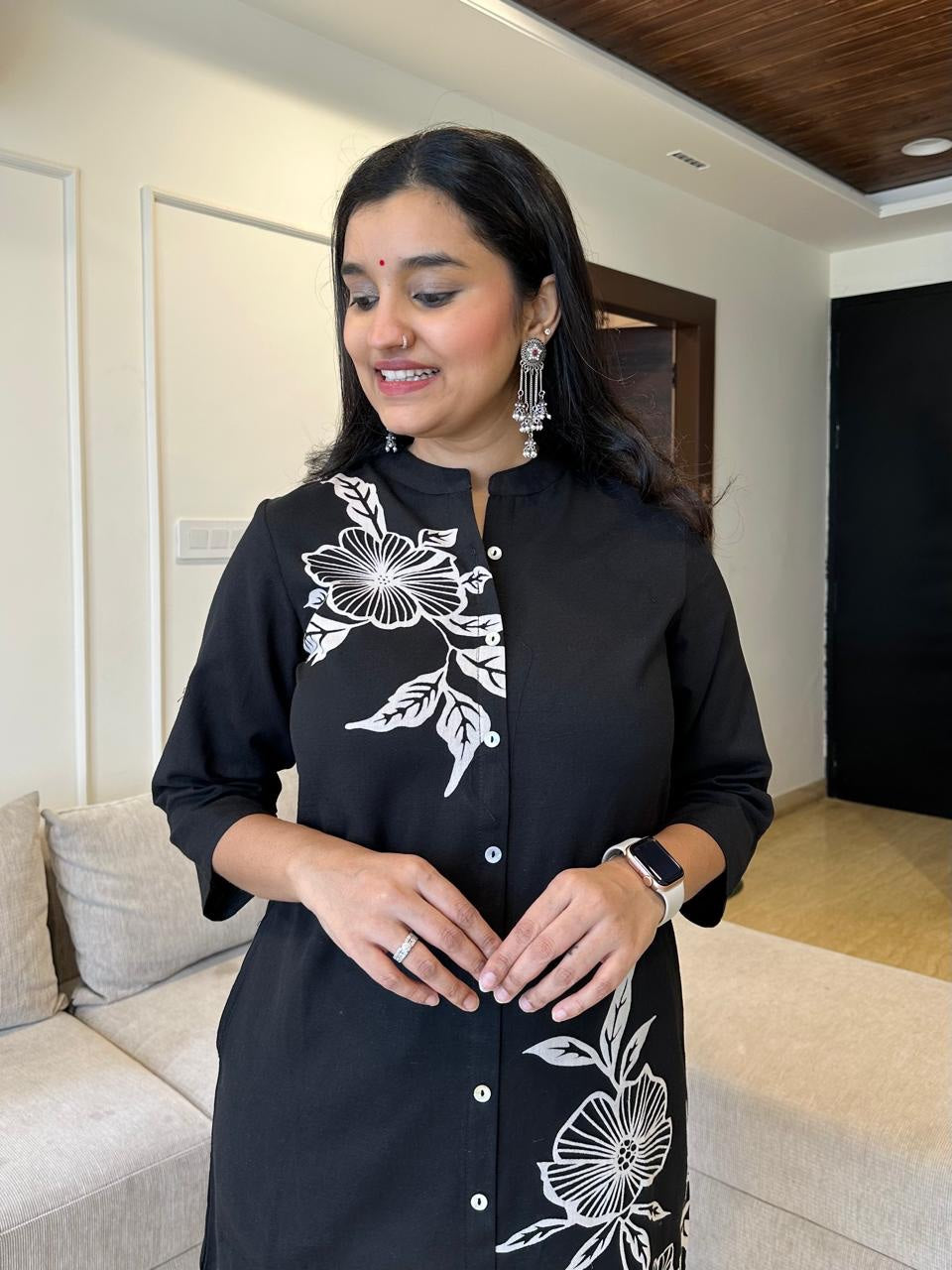 Women Floral Print A-Line Kurta Set