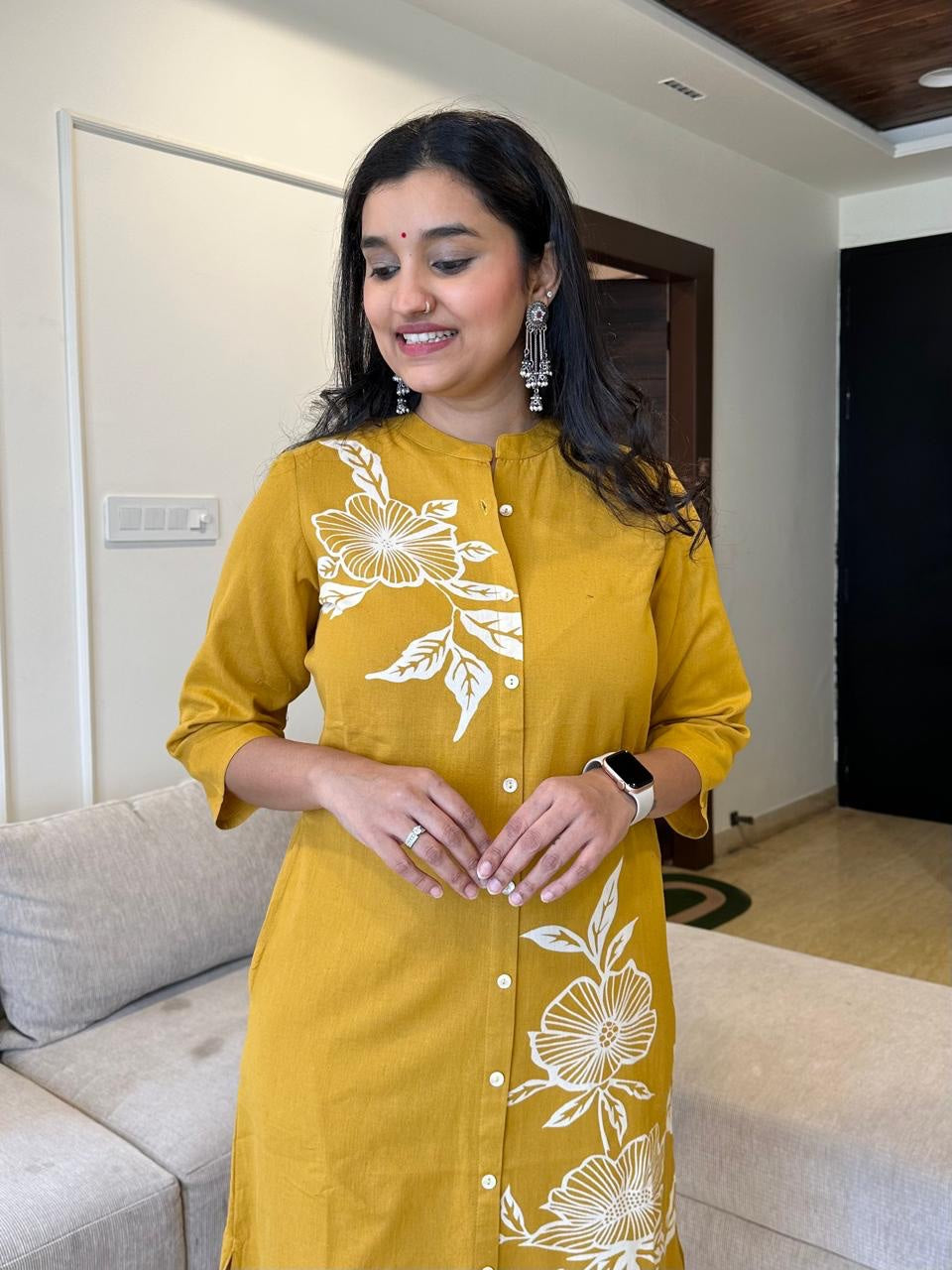 Women Floral Print A-Line Kurta Set