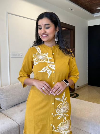 Women Floral Print A-Line Kurta Set