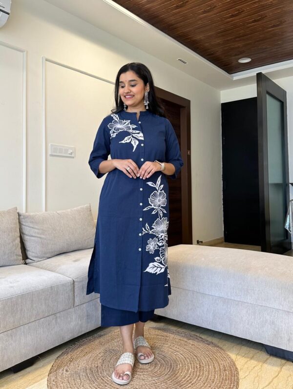 Women Floral Print A-Line Kurta Set