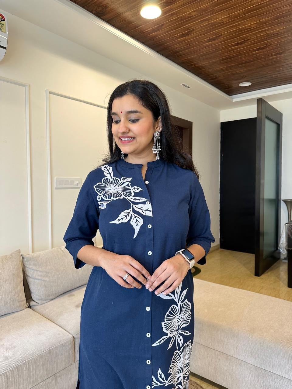 Women Floral Print A-Line Kurta Set
