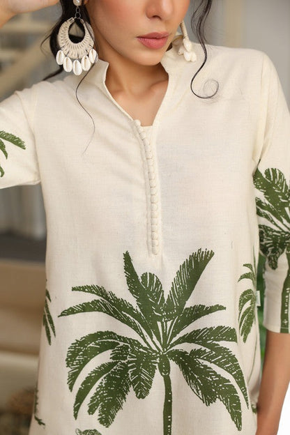 Printed cotton co-ord set