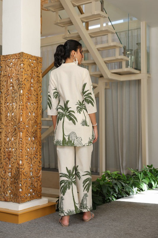 Printed cotton co-ord set