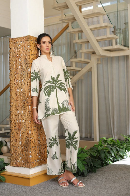 Printed cotton co-ord set