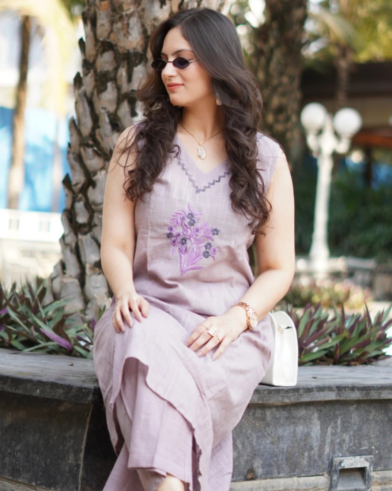 Beautiful crafted cotton Sleeveless Co Ord Set