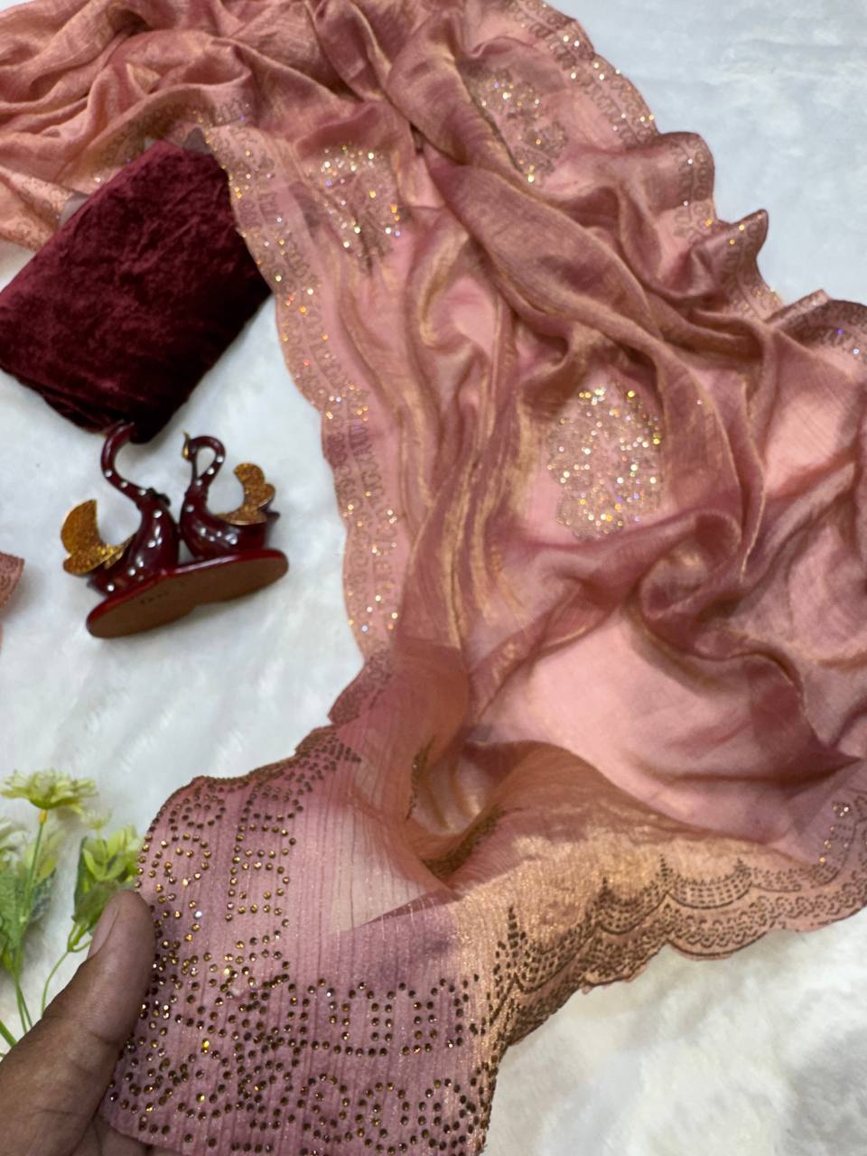 Pure Space Chiffon Silk Saree