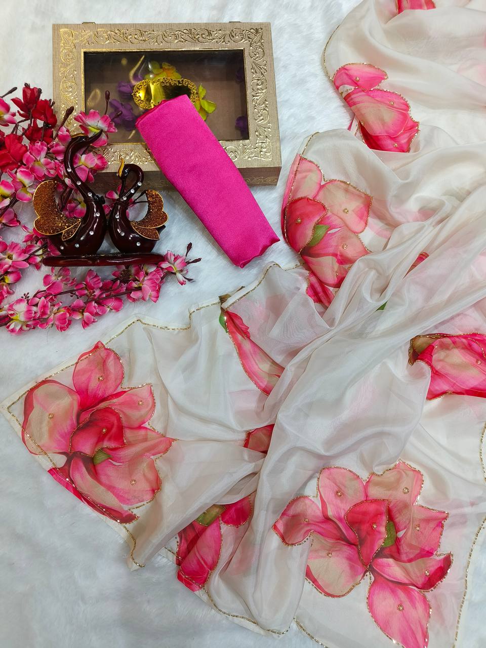 Luxurious Tebby Organza Saree