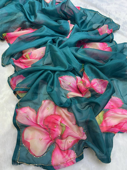 Luxurious Tebby Organza Saree