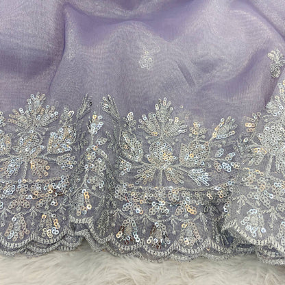 Soft Twil Net Fabric Saree