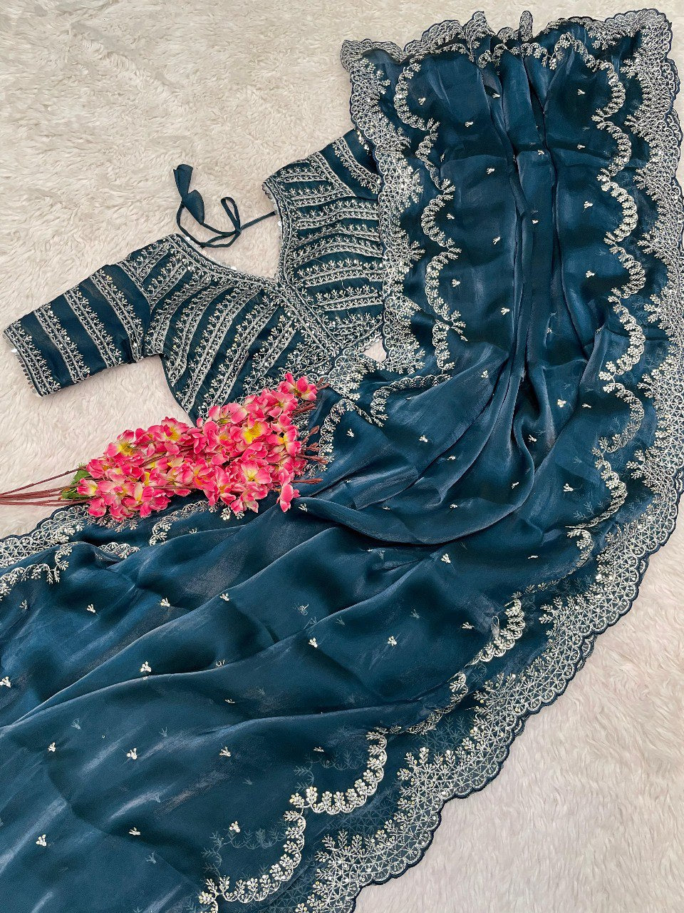 Pure Soft Zimmy Choo Silk Saree