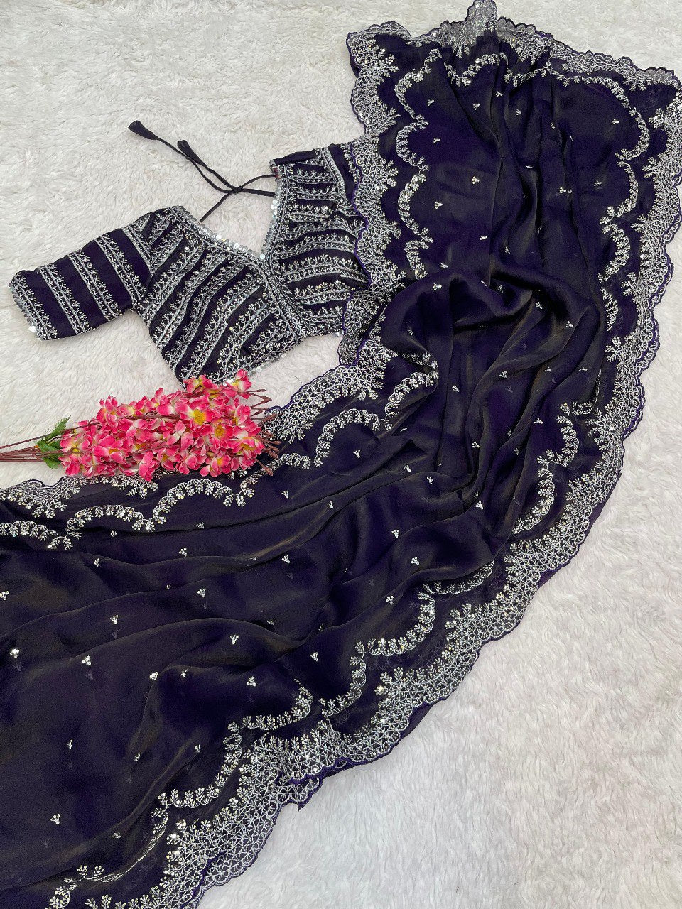 Pure Soft Zimmy Choo Silk Saree